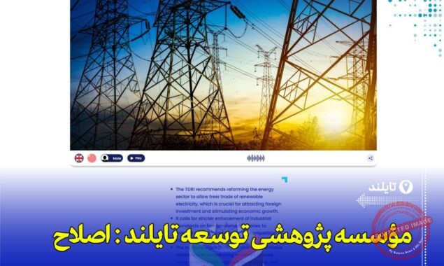 «تایلند نیاز به اصلاح بازار برق و تقویت سرمایه‌گذاری صنعتی دارد»